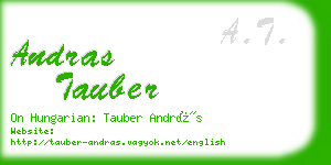 andras tauber business card